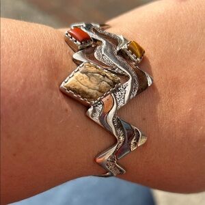 Carolyn Pollack Vintage Relios sterling silver and copper  with various stones